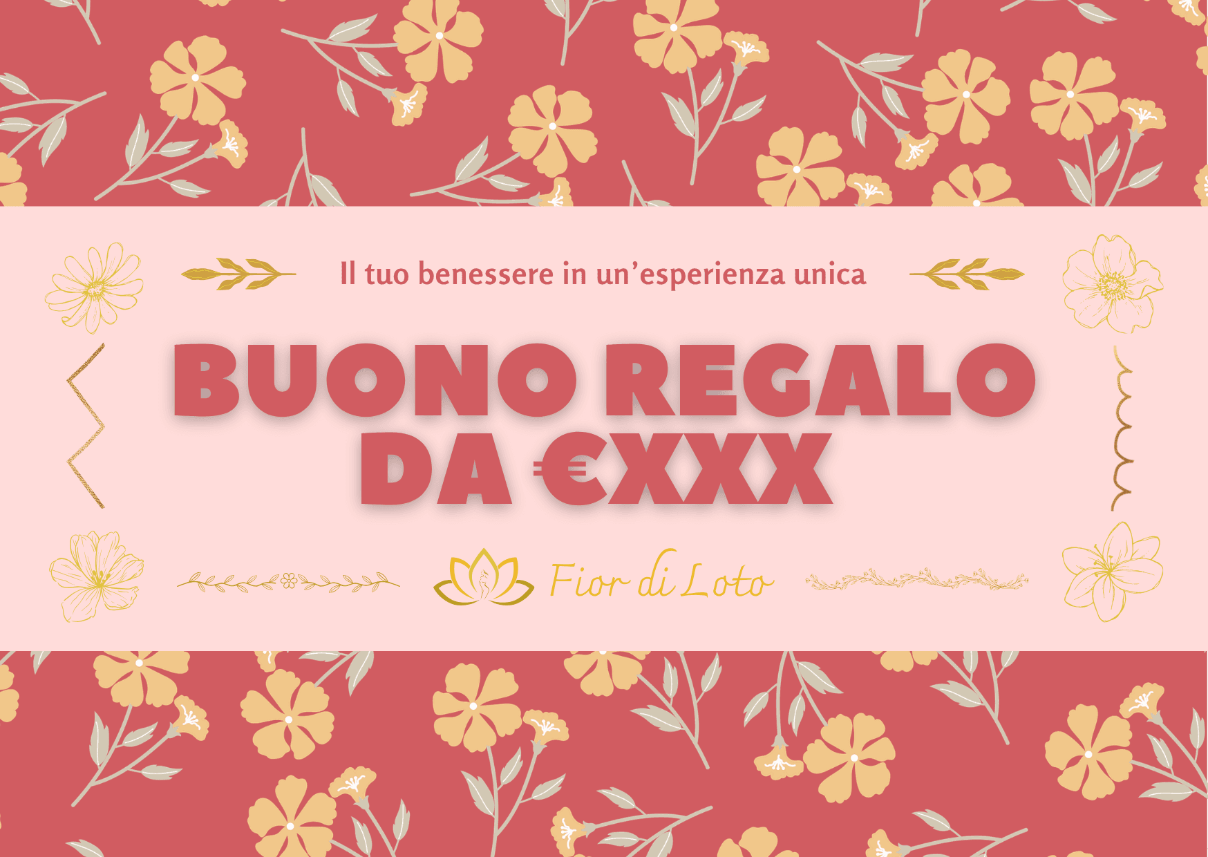 Buono Regalo Standard, facciata frontale